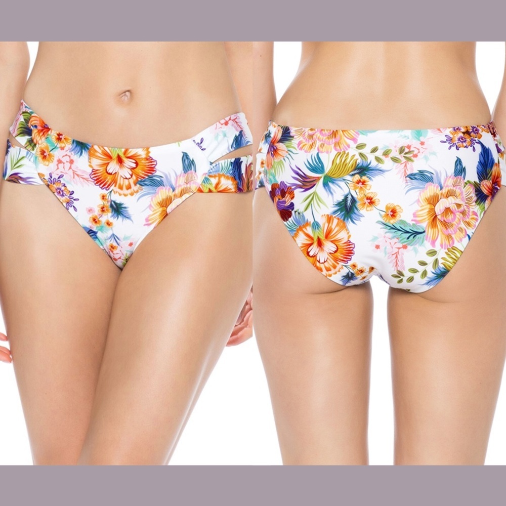 NEW $68 Isabella‎ Rose Veranda Tab Maui Hipster Bikini Bottom [SZ Large ]